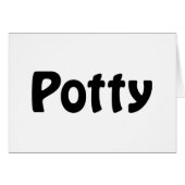 Potty Kaart (Voorkant Horizontaal)