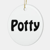 Potty Keramisch Ornament (Links)