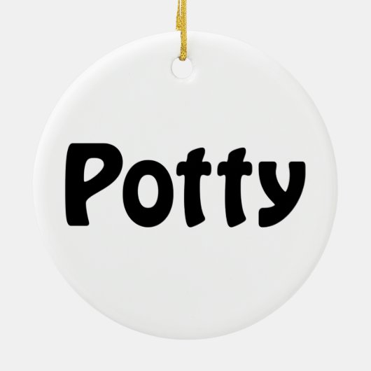Potty Keramisch Ornament (Achterkant)