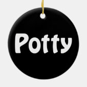 Potty Keramisch Ornament (Achterkant)