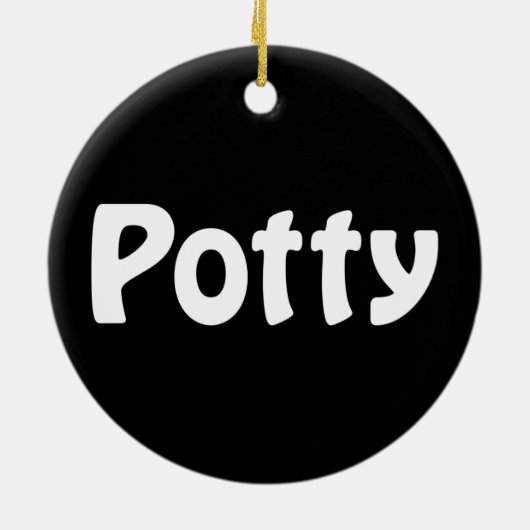 Potty Keramisch Ornament (Achterkant)