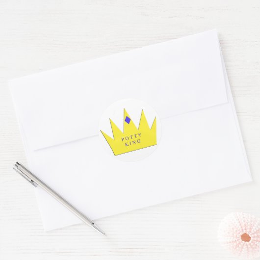 Potty King Sticker (Envelop)