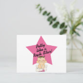 Potty like a Rock Star Girl Briefkaart (Staand voorkant)