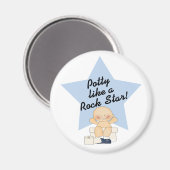 Potty like a Rock Star Magneet (Voorkant / Achterkant)