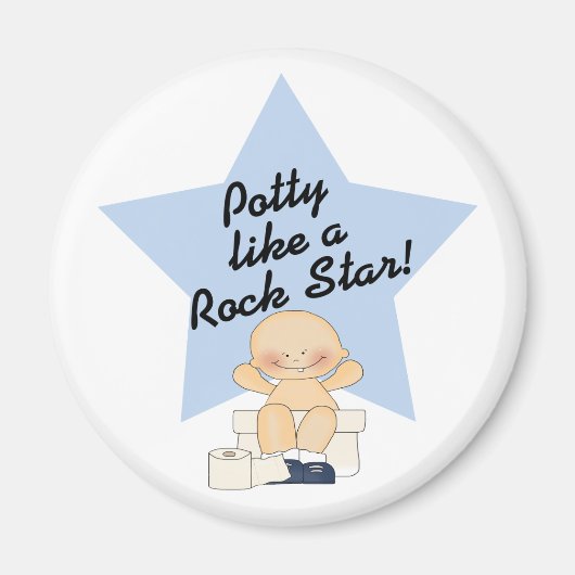 Potty like a Rock Star Magneet (Voorkant)