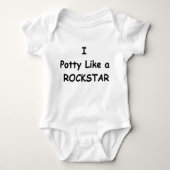 Potty like a Rockstar Romper (Voorkant)