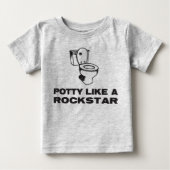 Potty like a Rockstar shirt (Voorkant)