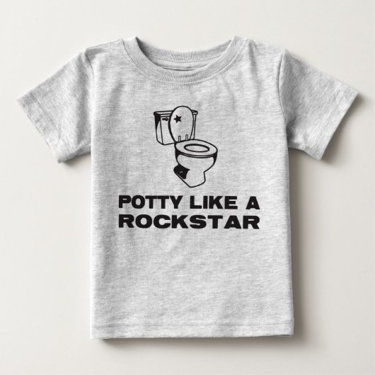 Potty like a Rockstar shirt (Voorkant)