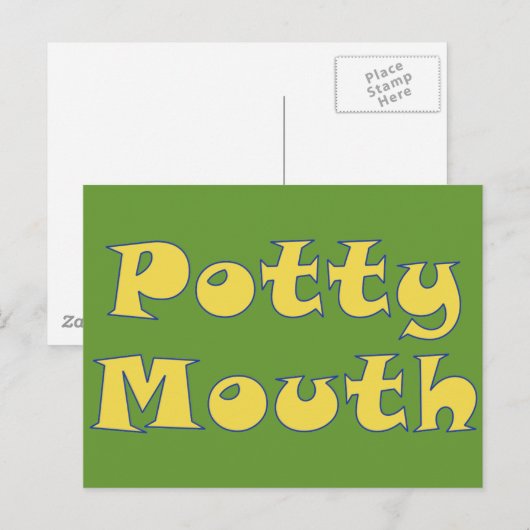Potty Mouth Briefkaart (Voorkant / Achterkant)