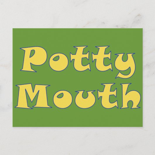 Potty Mouth Briefkaart (Voorkant)