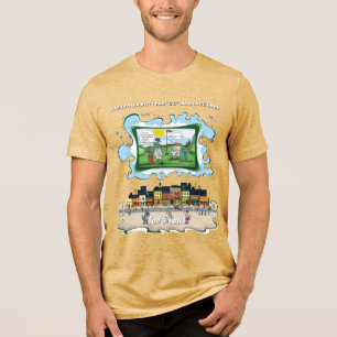 Potty Mouth   Satirische Humor Tri-Blend T-shirt
