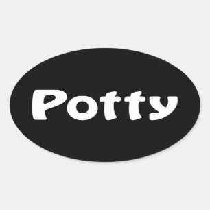 Potty Oval Sticker