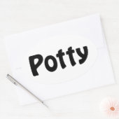 Potty Ovale Sticker (Envelop)