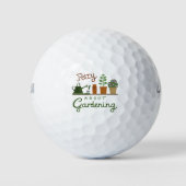 Potty over tuinieren ontwerp golfballen (Voorkant)