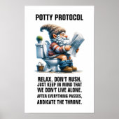 POTTY PROTOCOL zonder lijst Poster (Voorkant)