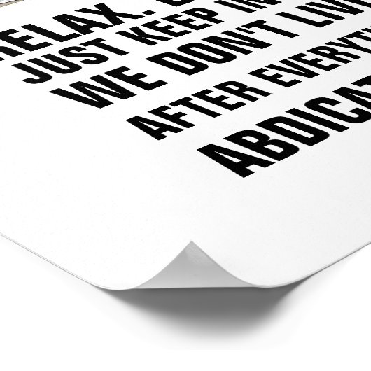 POTTY PROTOCOL zonder lijst Poster (Hoek)