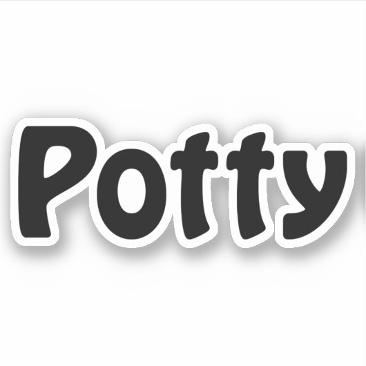 Potty Sticker (Voorkant)
