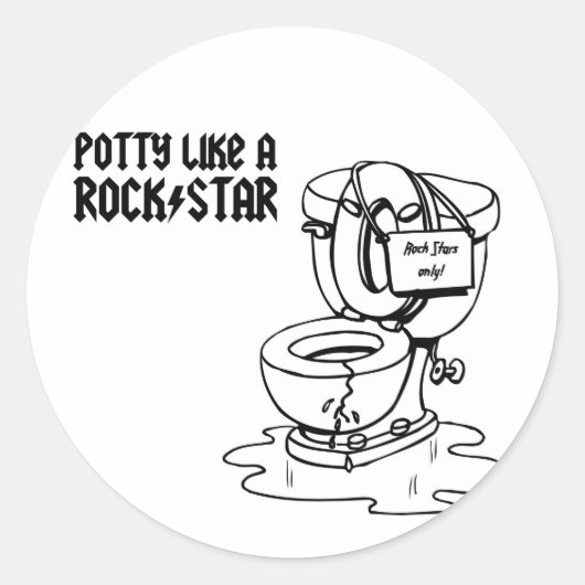 Potty Time! - Designer Sticker (Voorkant)