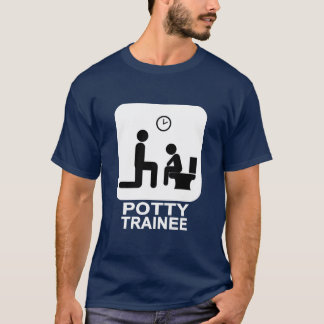 Potty Trainee Kinder - Donker T-shirt