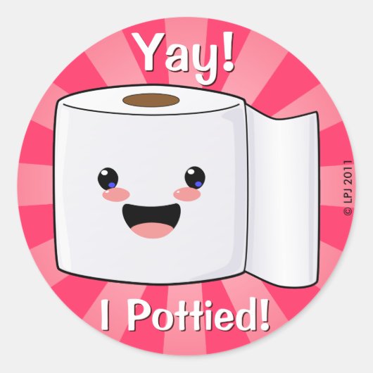 Potty Training Beloning Petey TP Stickers (Voorkant)