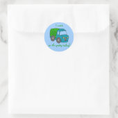 Potty Training Beloning Sticker—Vrachtwagen Ronde Sticker (Tas)