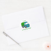 Potty Training Beloning Sticker—Vrachtwagen Ronde Sticker (Envelop)