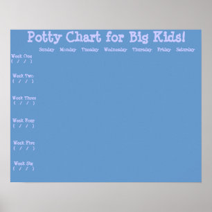 Potty Training Chart Poster