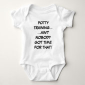 Potty Training... Niemand heeft daar tijd voor Romper (Voorkant)