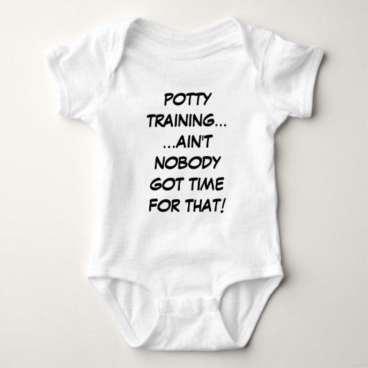 Potty Training... Niemand heeft daar tijd voor Romper (Voorkant)