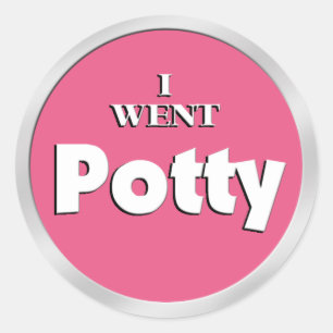 Potty Training Roze Beloning stickers