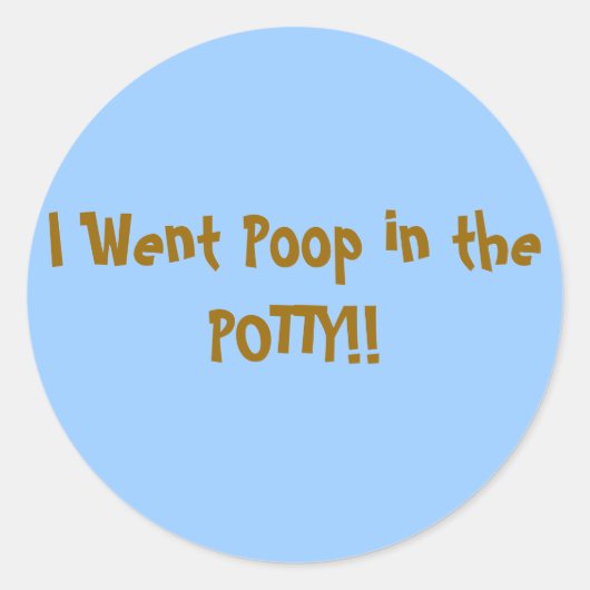 Potty Training stickers (Voorkant)