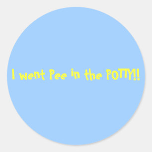 Potty training stickers