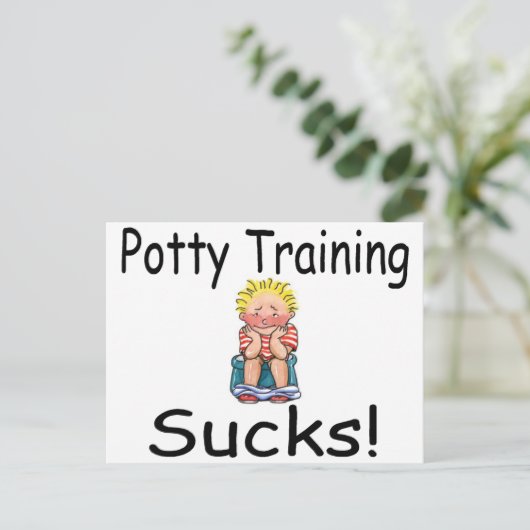 Potty Training Sucks Briefkaart (Staand voorkant)