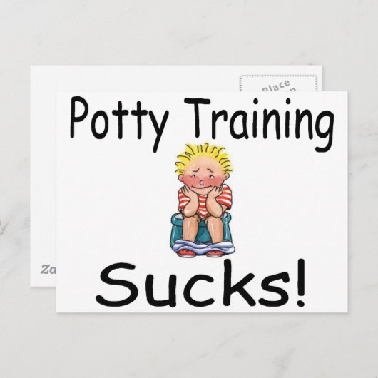 Potty Training Sucks Briefkaart (Voorkant / Achterkant)