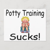 Potty Training Sucks Briefkaart (Voorkant)