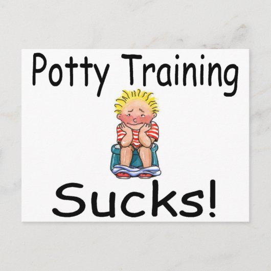 Potty Training Sucks Briefkaart (Voorkant)