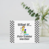 Potty Training was Easy Briefkaart (Staand voorkant)