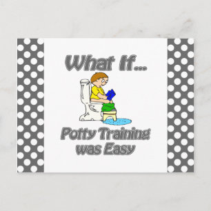 Potty Training was Easy Briefkaart