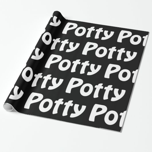 Potty Wrapping Paper Cadeaupapier (Uitgerold)