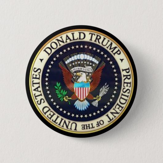 POTUS Donald J. Trump Ronde Button 5,7 Cm (Voorkant)