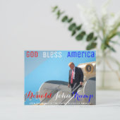 POTUS Donald Trump walks down from Air Force One Briefkaart (Staand voorkant)