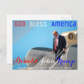 POTUS Donald Trump walks down from Air Force One Briefkaart (Voorkant / Achterkant)