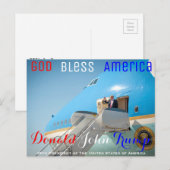 POTUS Donald Trump waving Air Force One USA Briefkaart (Voorkant / Achterkant)