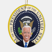 potus joe biden presidentiële kerstboom keramisch ornament (Links)