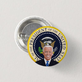 " potus joe biden " - ronde - zegel button 3,2 cm