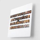 POTUS Portraits Wall Clock Vierkante Klok (Hoek)