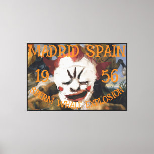 Potvis Explosie MADRID SPANJE1956 Canvas Afdruk