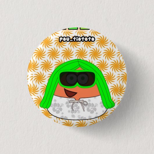 Pou Fiofofo Button (Voorkant)