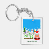 Pou_Kerstmis Sleutelhanger (Voorkant Links)