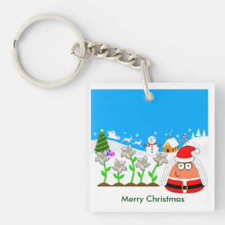 Pou_Kerstmis Sleutelhanger